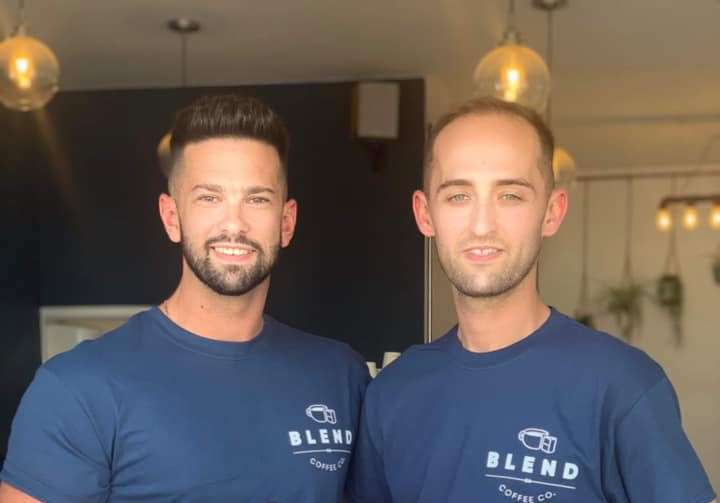 SAFE REOPENING: Blend Coffee Co directors Oli Crawley and Tom Jennion