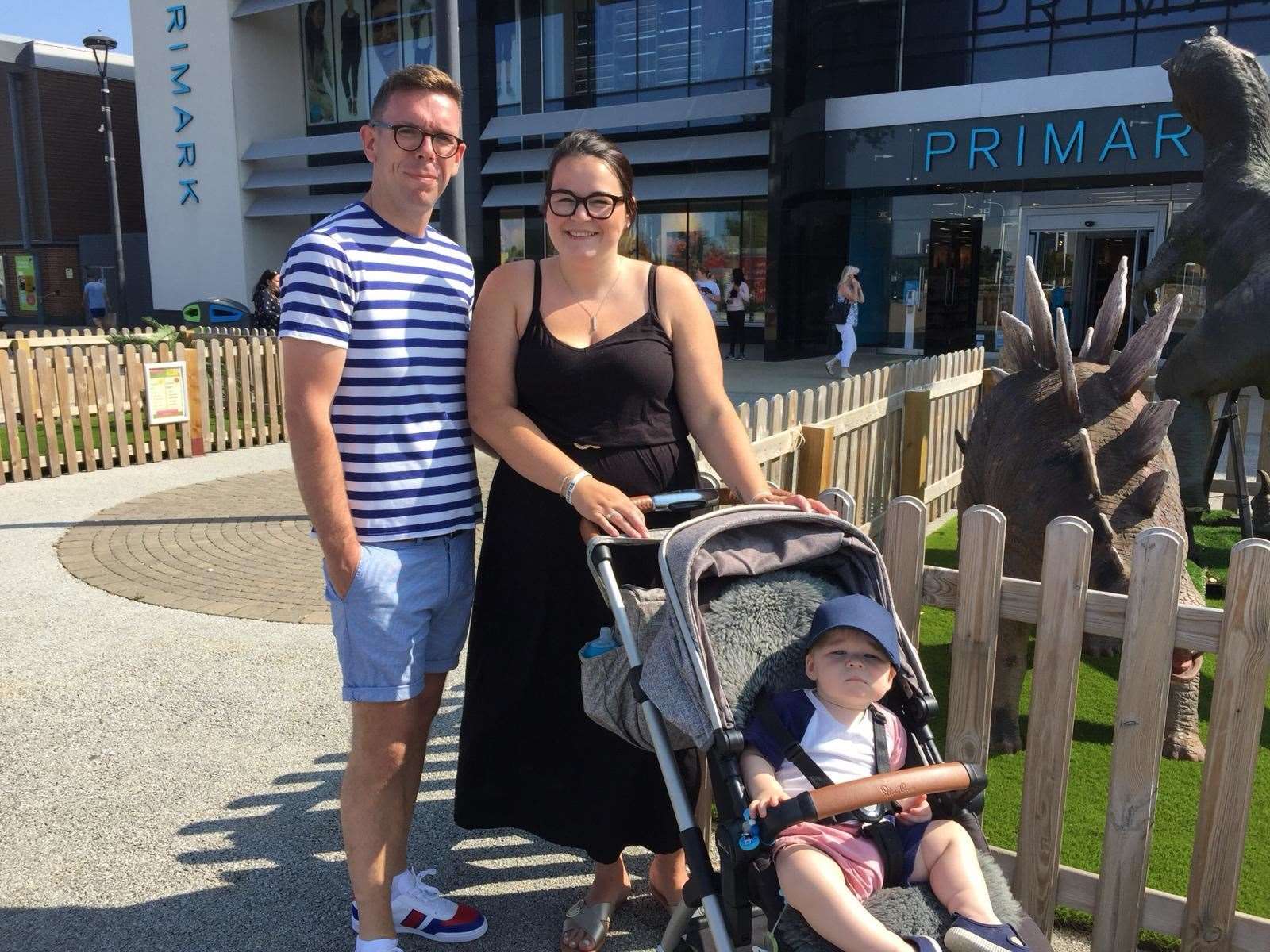 Amy Ashfield, 35 James Gallagher, 34, and Stanley Gallagher, 17 months
