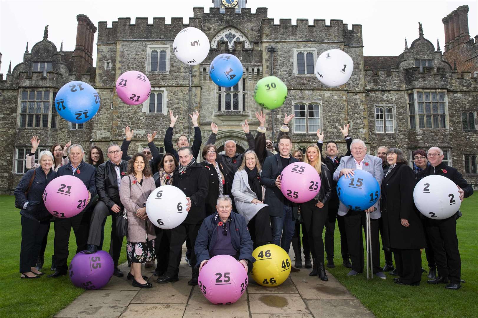 Winners from across the south gathered at Knole Park to celebrate The National Lottery's 25th anniversary