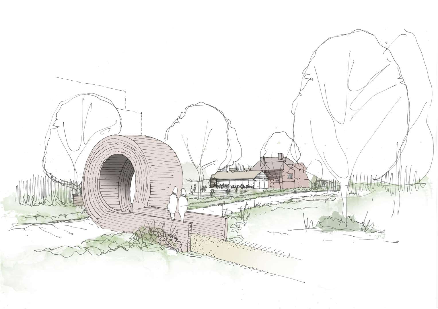 A loop-the-loop bridge by Alex Chinneck will be built near the listed building. (6967299)
