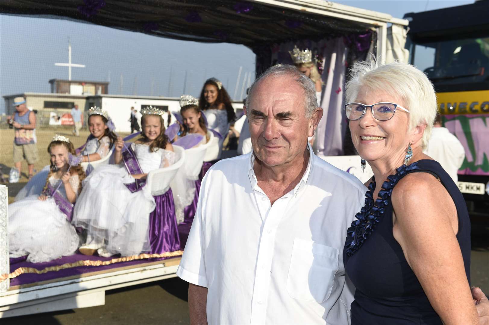 Deal Carnival Community Association chairman John Trickey with wife Rose