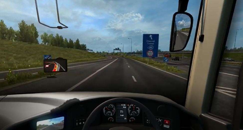 Look, it's just like coming off the real M20 on Euro Truck Simulator 2