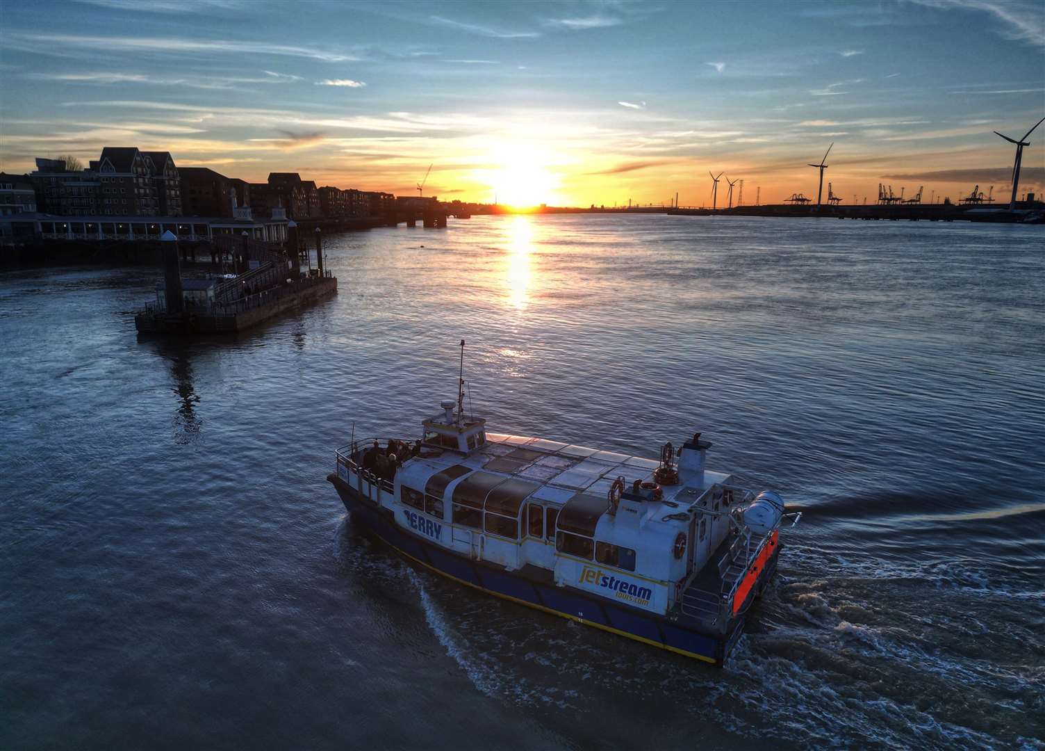 The last day of the Tilbury Ferry service between Gravesend and Tilbury. Picture: Jason Arthur