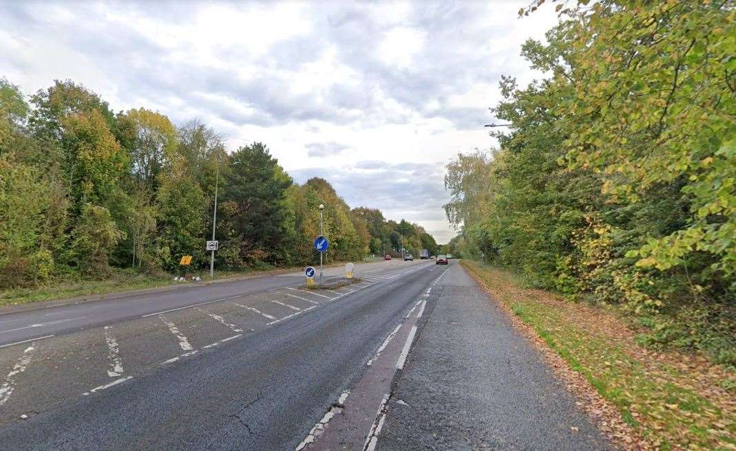 The stretch of road where the crash took place. Picture: Google