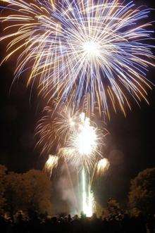 Fireworks illuminate Cranbrook
