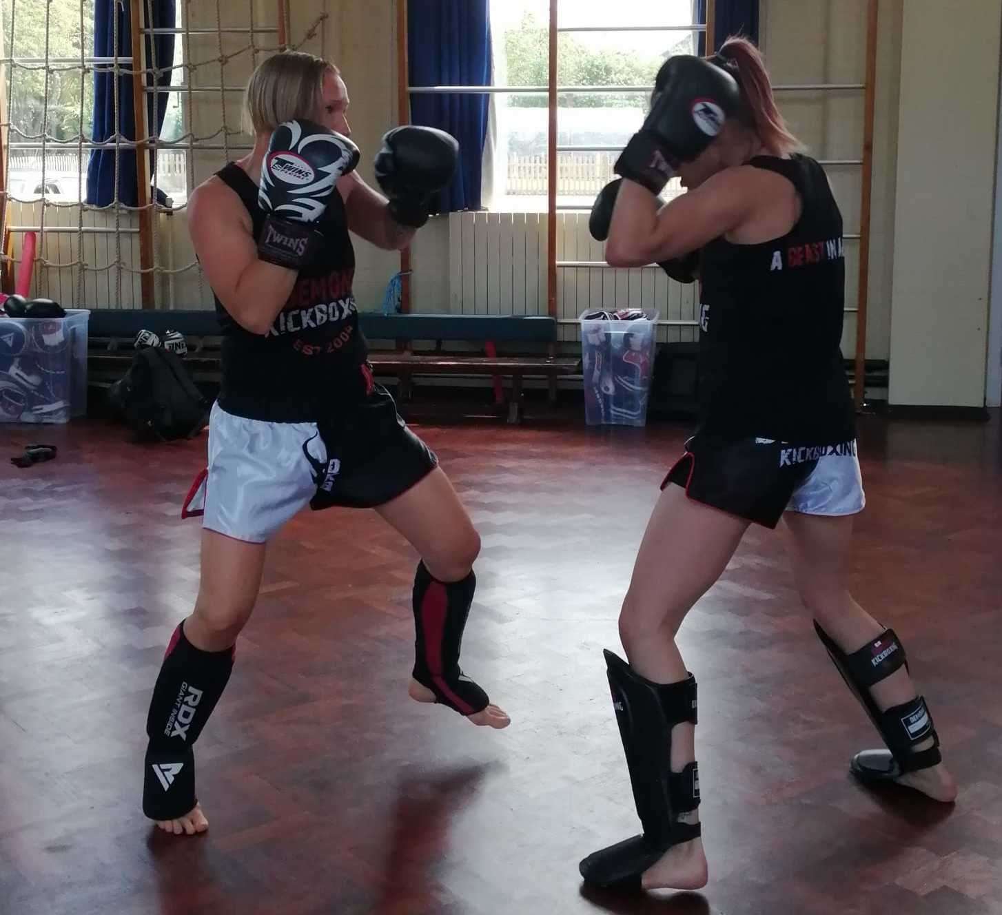 Kickboxing classes are held for both adults and children. Picture: Denise Elliott