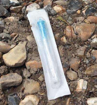 Some needles were in their packaging. Picture: Ashley Taylor
