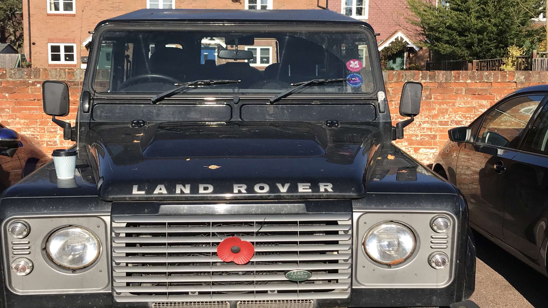 The black Land Rover Defender was nowhere to be found.