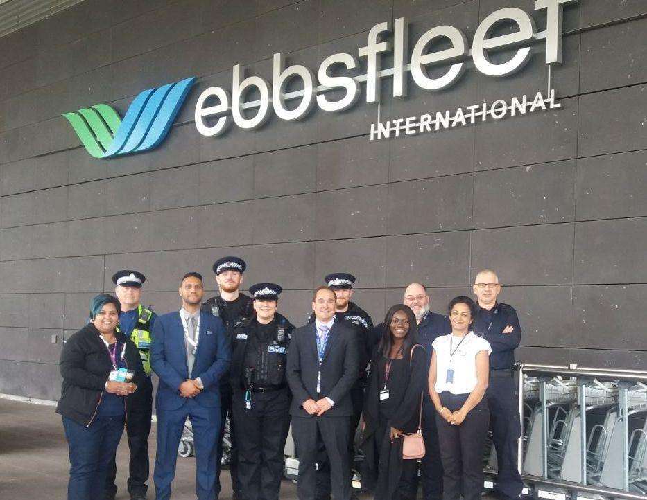 Kent Police were at Ebbsfleet as part of a multi-agency initiative in partnership with the Metropolitan Police, Border Force, British Transport Police and others, picture Kent Police