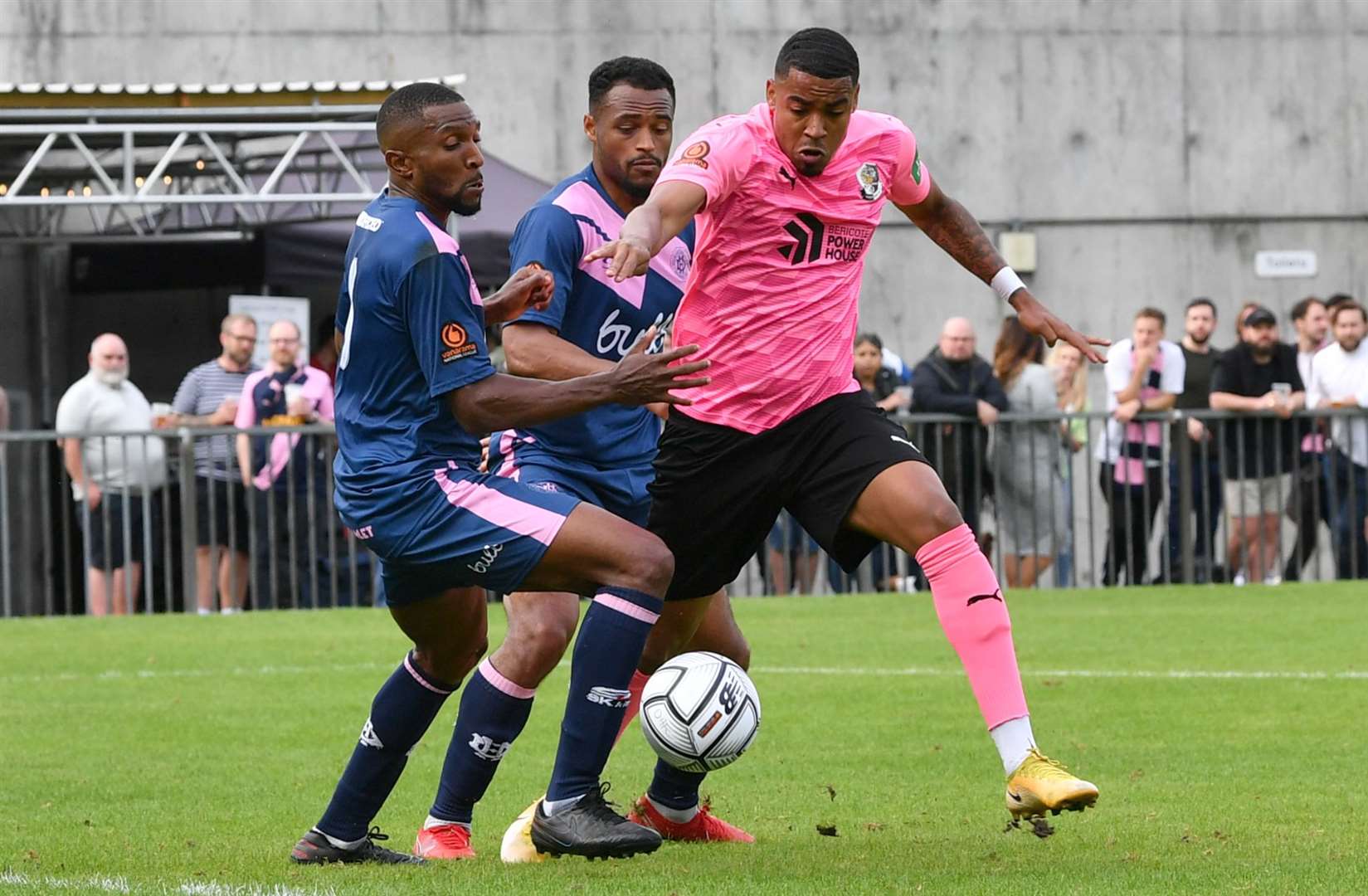 Tyrique Hyde in action for Dartford at Dulwich earlier this season. Picture: Keith Gillard