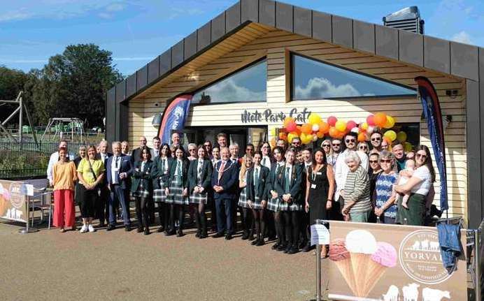 The official opening of Mote Park Café in Maidstone on September 14. Picture: Maidstone council