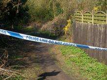 The scene of the body find in Higham