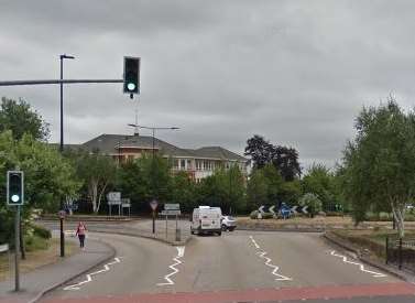 The accident happened on Royal Engineers Road in Maidstone. Picture: Google Streetview.