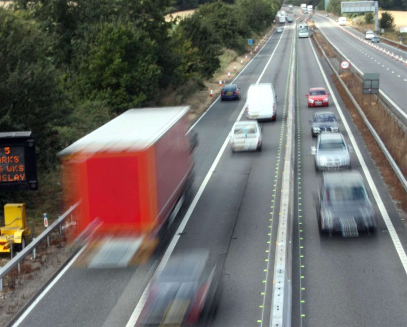 Roadworks will be in place for 22 nights on the M2 from next week. Stock picture