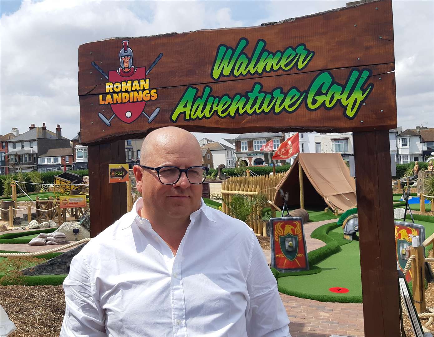 Michael Humphries has opened the new adventure golf course