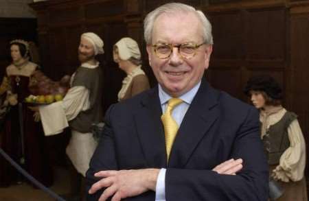 Backing the Cathedral: Historian David Starkey, pictured above at Hever Castle, and actor Donald Sinden