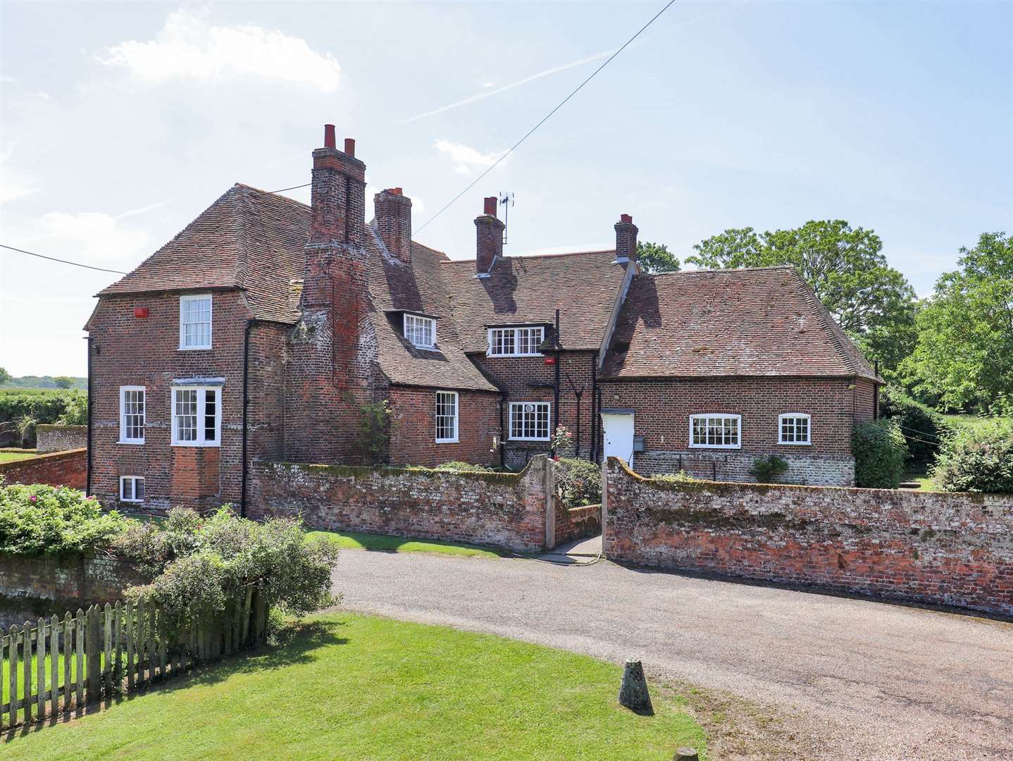 The sale also includes a four-bedroom Grade II-listed farmhouse Pic: Savills