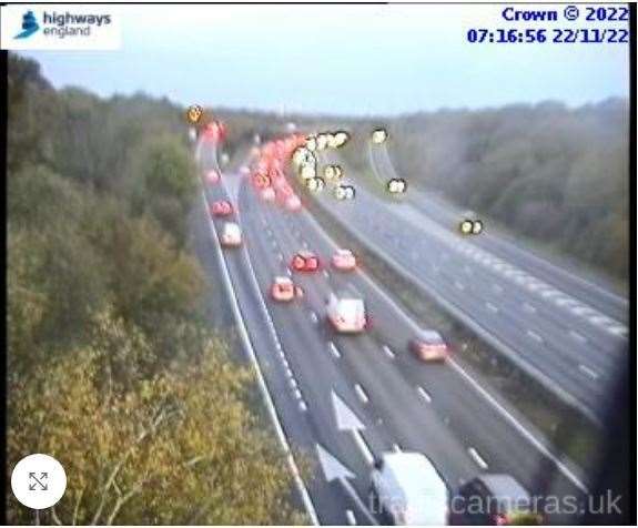 There are delays on the A2 this morning