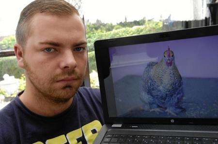 Ben Smith who has has chickens, chicks, cockerels and horse equipment stolen from a yard at Minster.