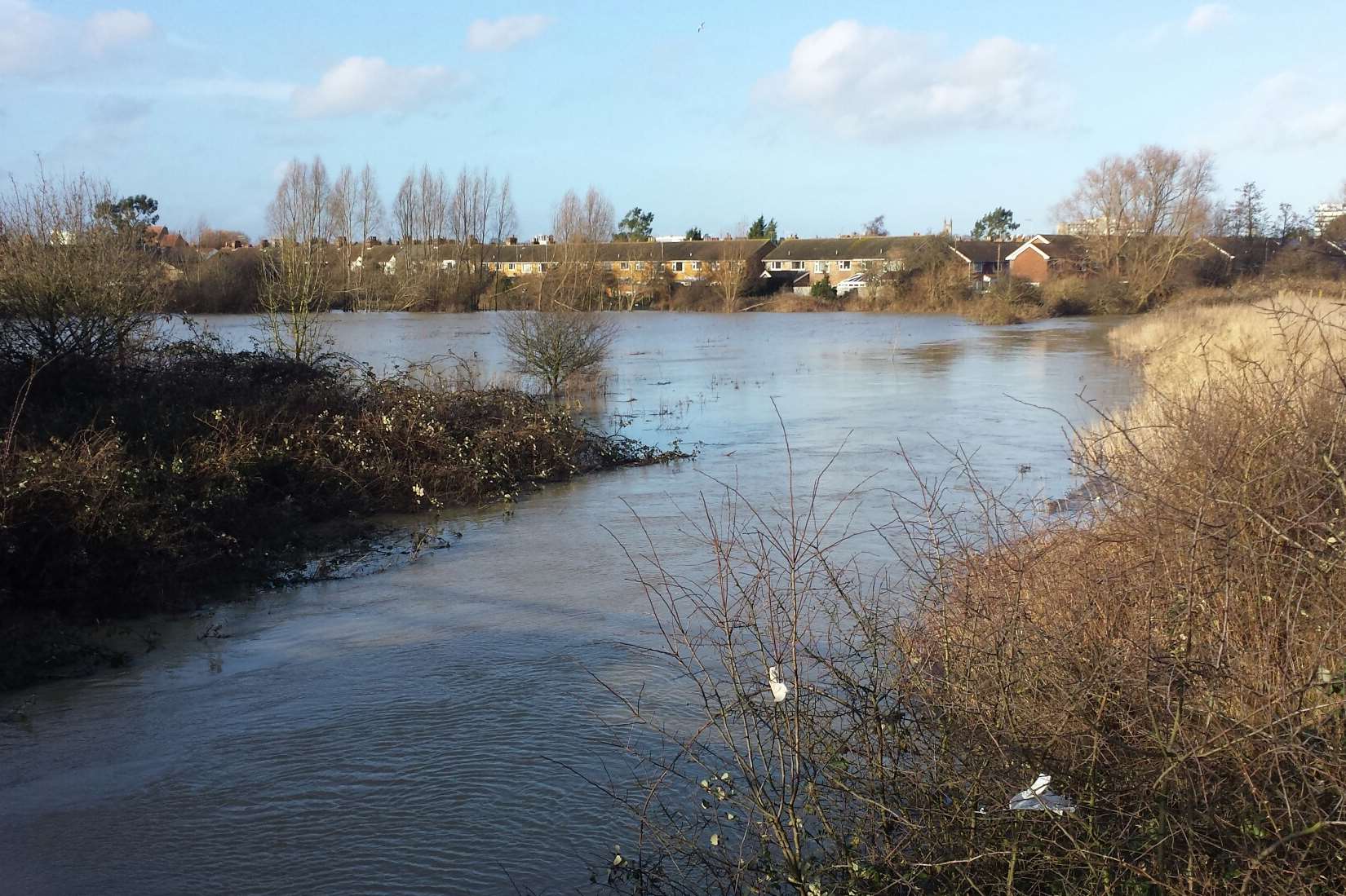 Rivers burst their banks in Ashford. Picture: K S Rivers