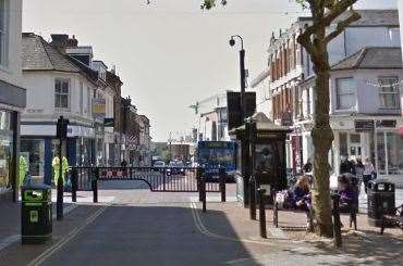 The victim reported being groped while at a restaurant in Ashford town centre. Picture: Google Street View