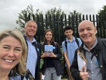 Anna Firth campaigning in Canterbury (14603136)