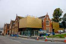 The new wing at Maidstone Museum taking shape