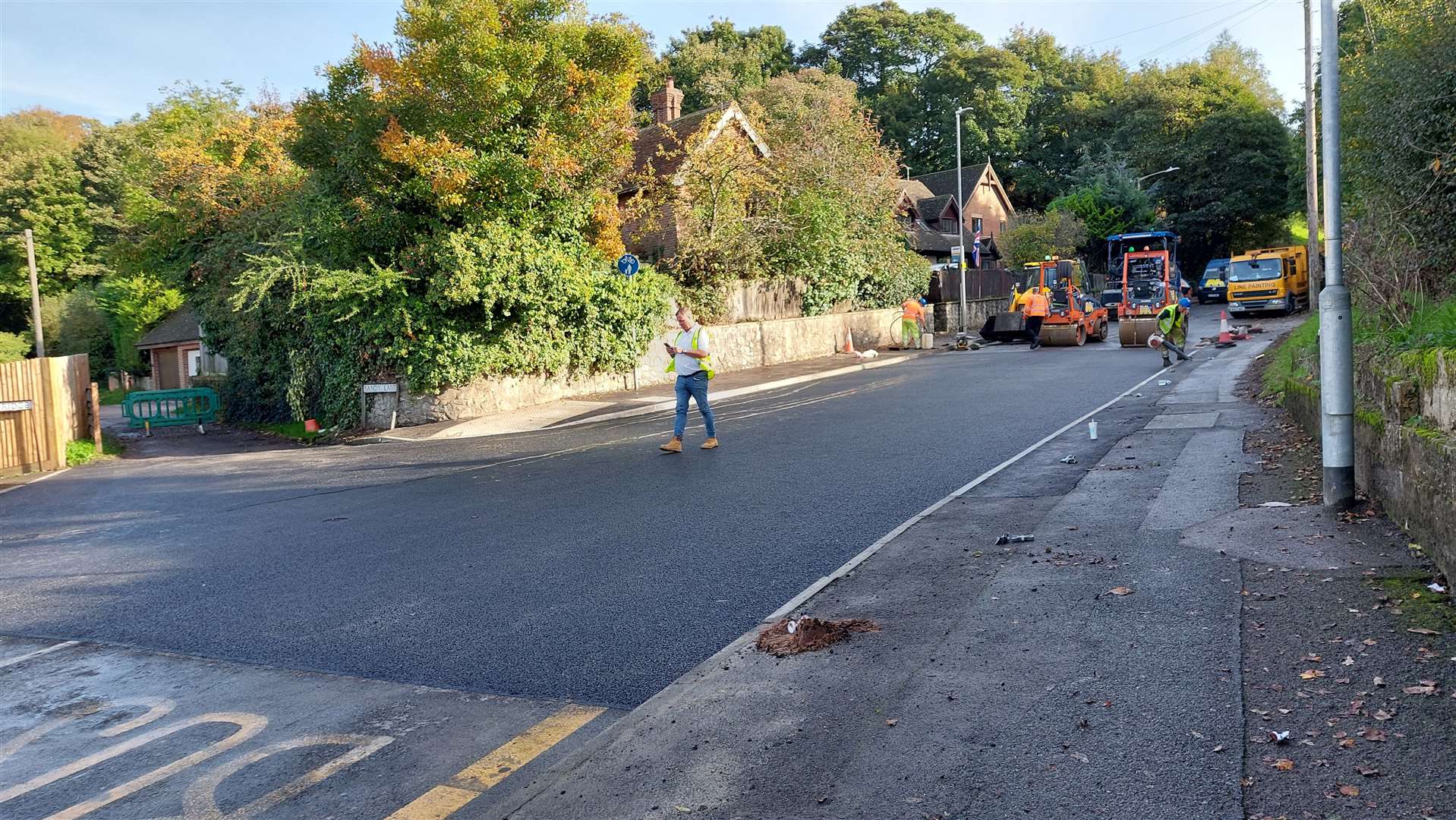 Kennington Road has now been resurfaced