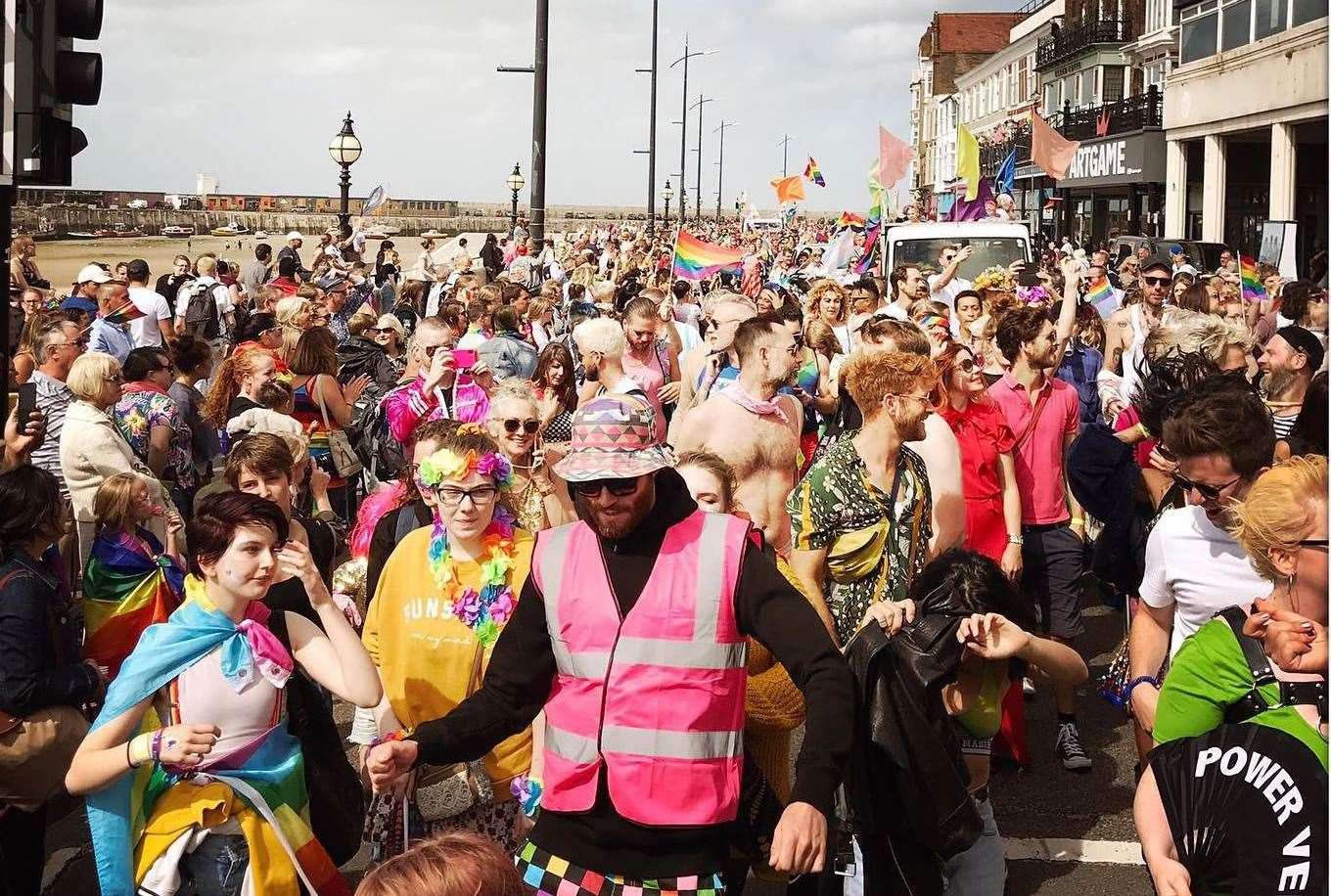 Record numbers turned out for the Margate Pride parade in 2019 Picture: Margate Pride