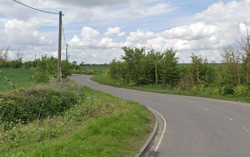 An elderly cyclist was injured after swerving to avoid a car driving on the wrong side of Stoke Road, Hoo. Picture: Google Street View