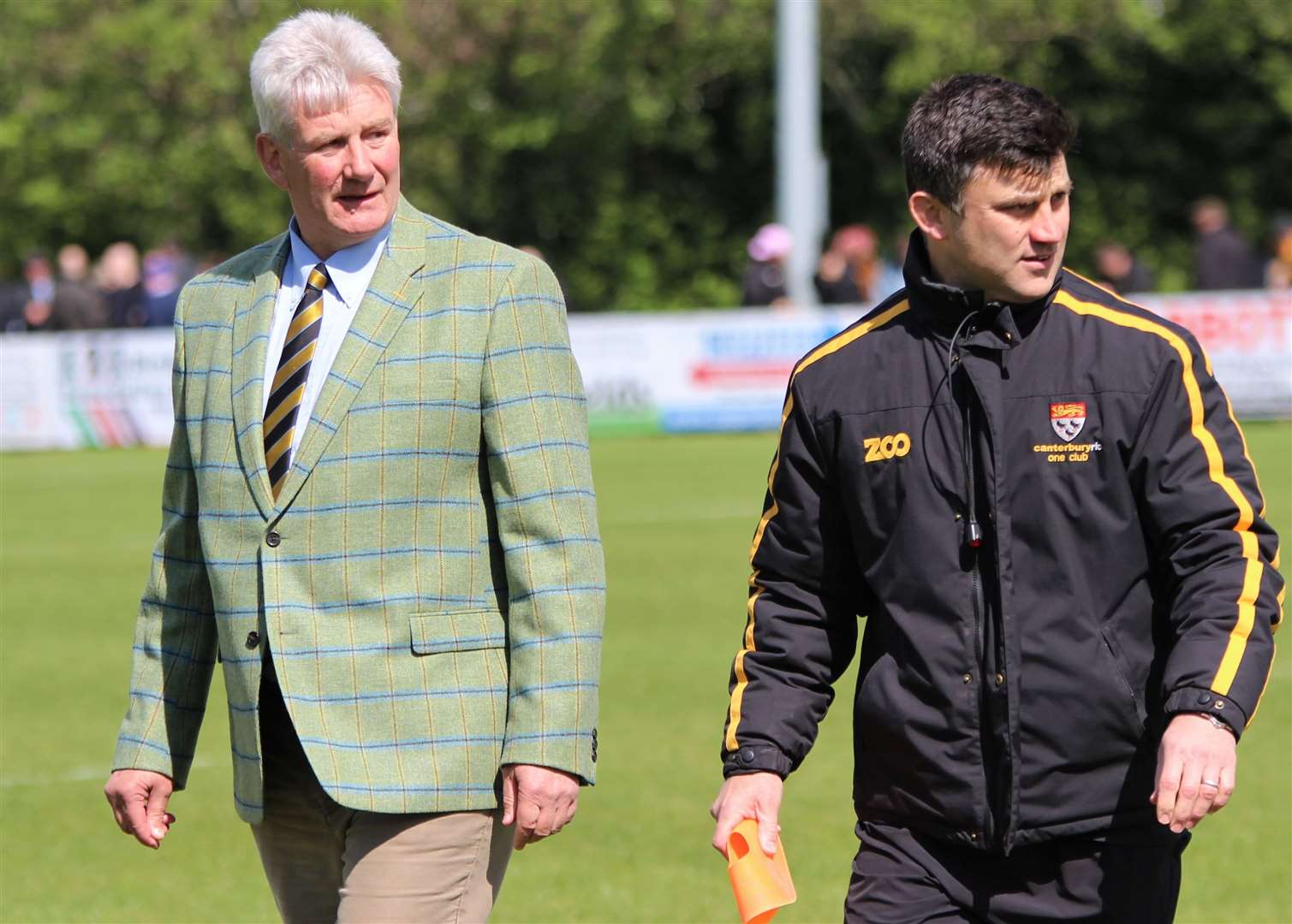 Canterbury chairman Giles Hilton and head of rugby Andy Pratt Picture: Phillipa Hilton