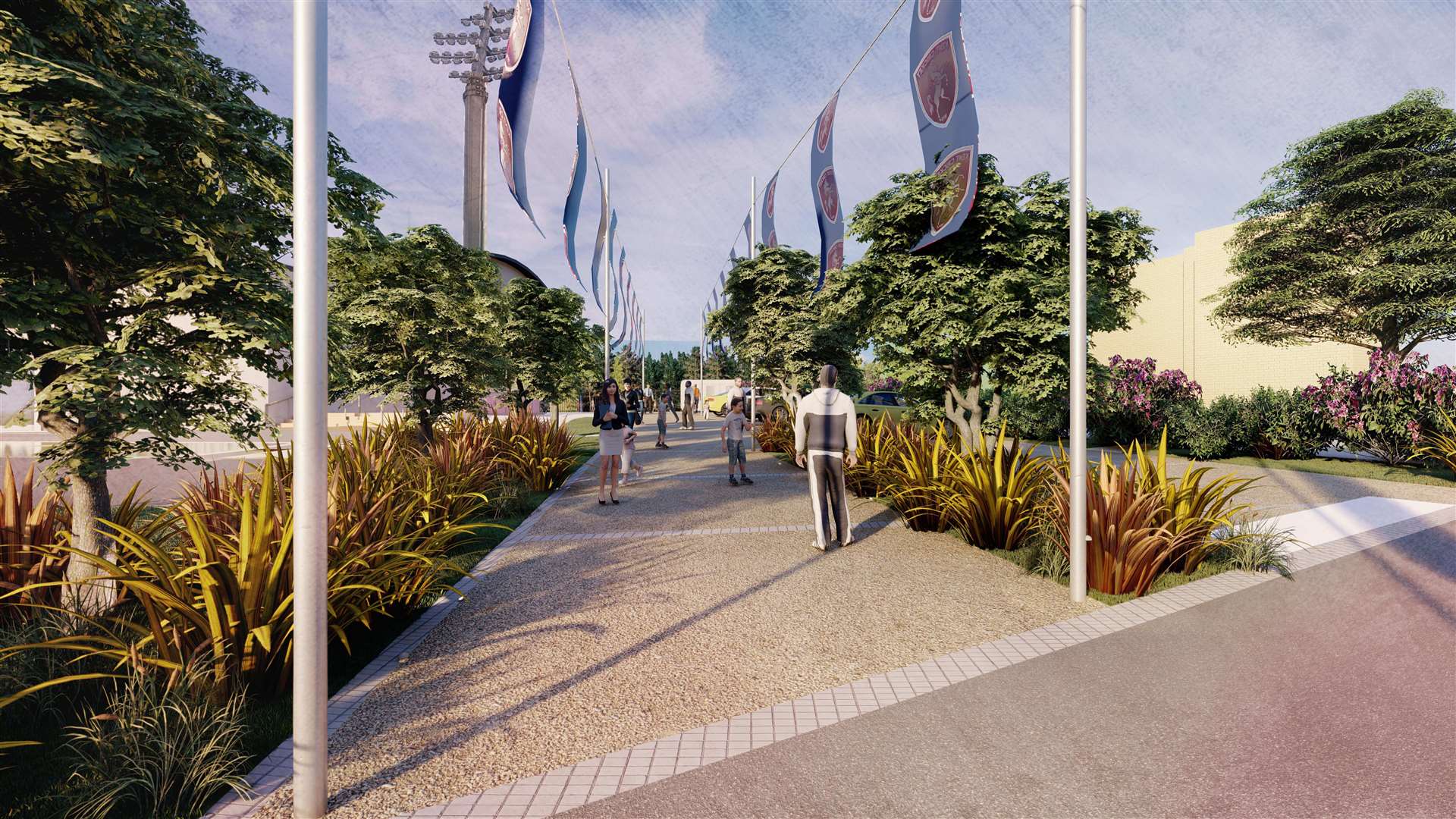 Kent County Cricket Club believes its proposals for the Canterbury stadium will create better-looking pedestrian way in into the arena