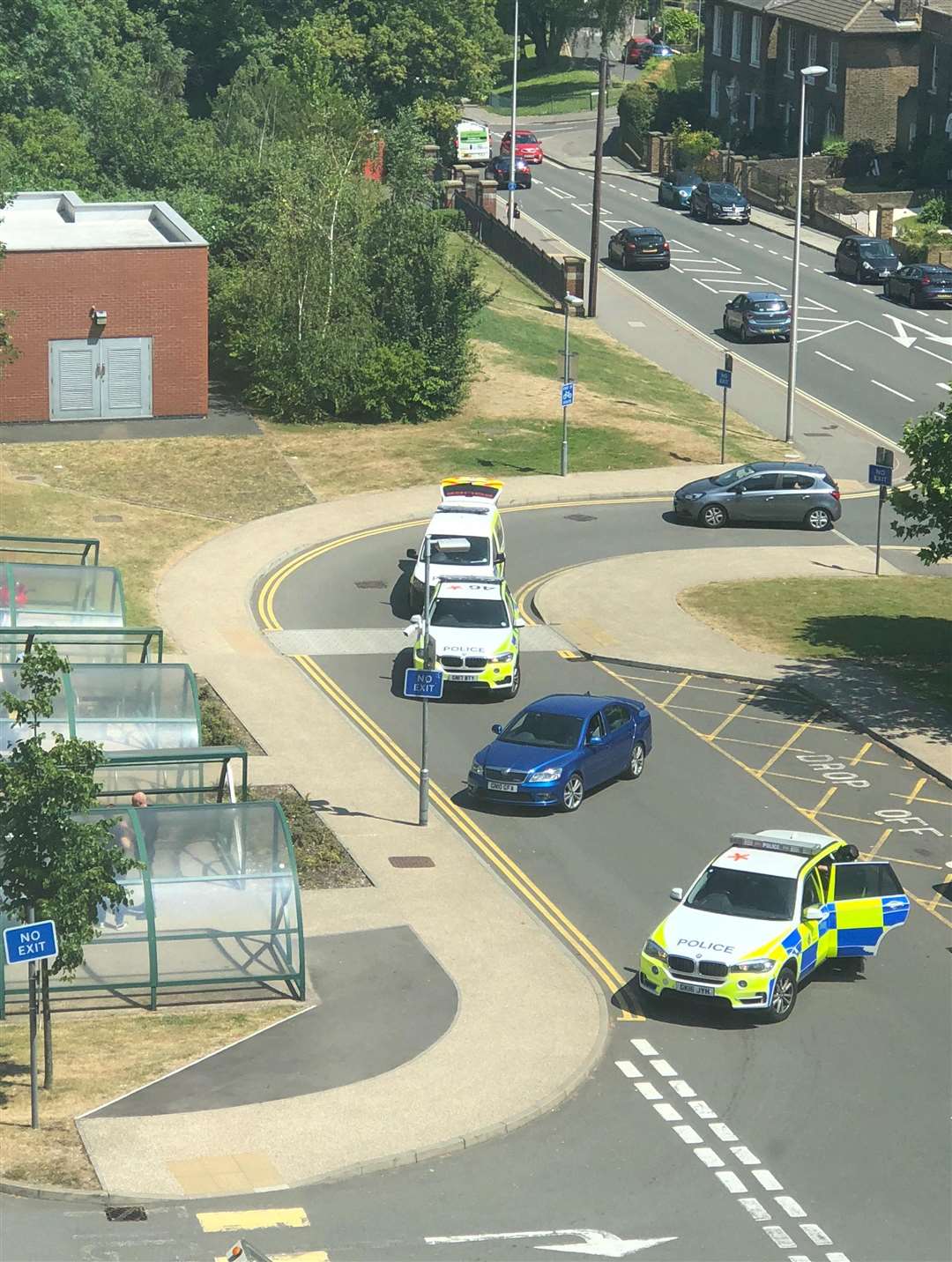 The man was arrested near MidKent College in Gillingham (2713489)