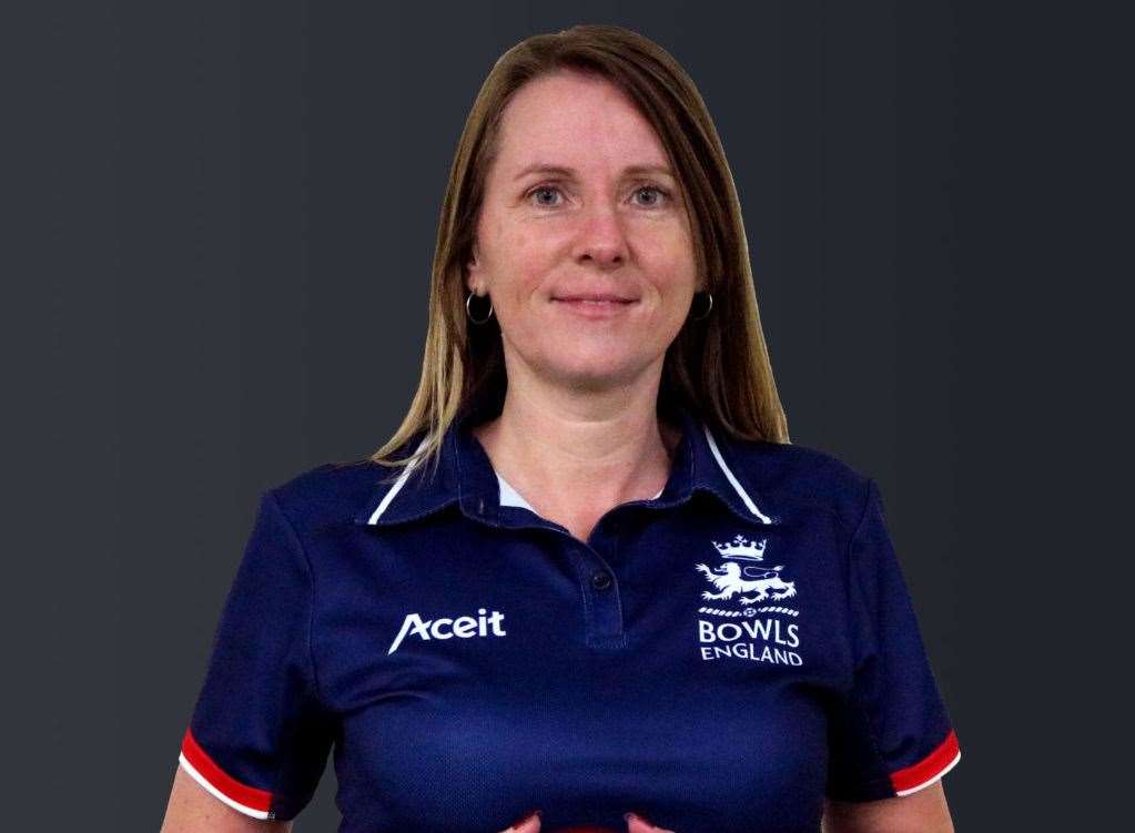 Michelle White will be carrying the baton through Gravesend. Picture: Bowls England