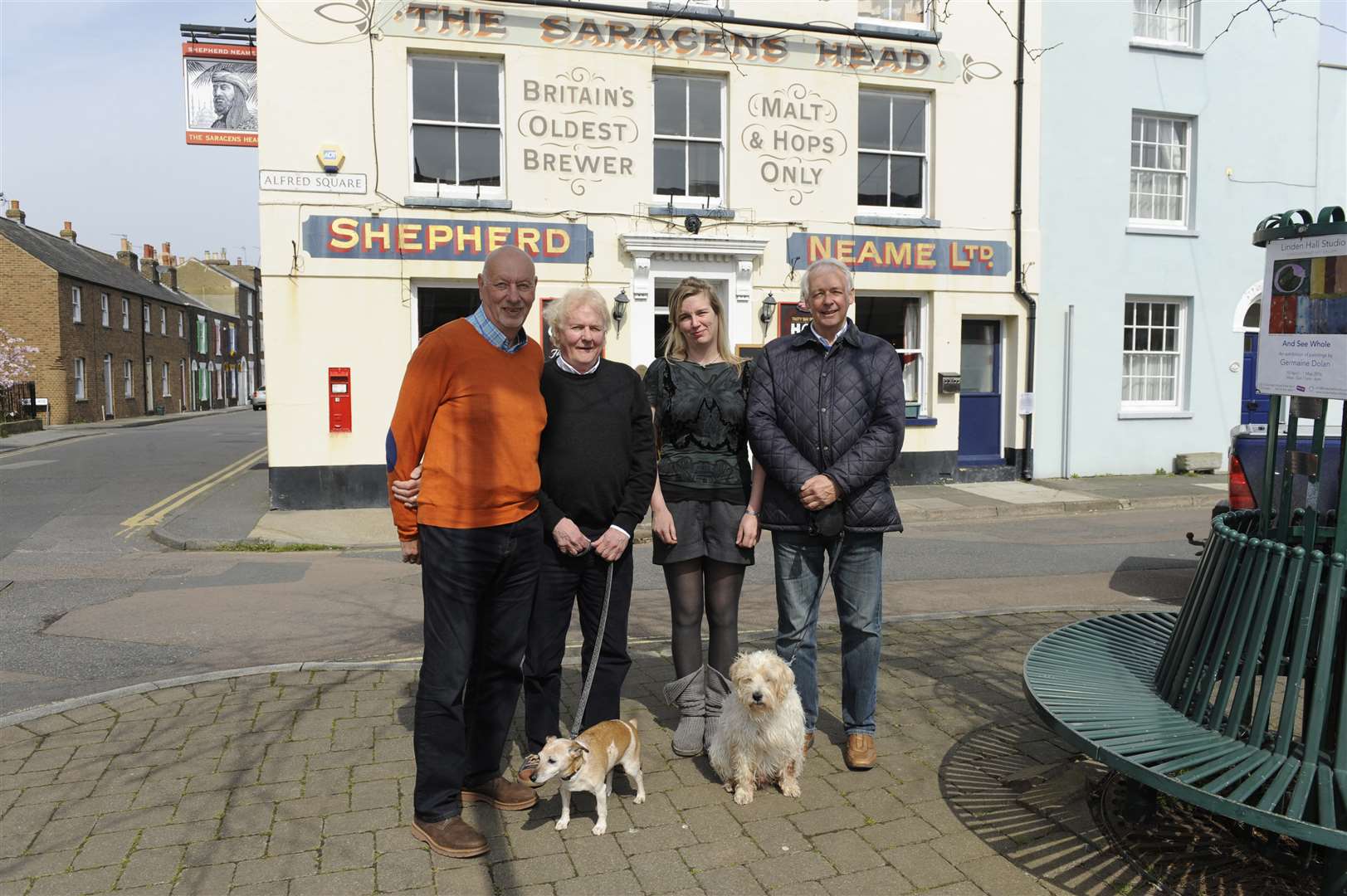 The Saracen's Head pub has been listed as an asset of community value. Robin Green, David Cousins, Emeline Burton and Alasdair Goulden