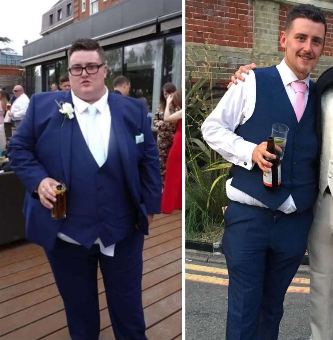 Aaron Snares has lost 16 and a half stone. Picture: Aaron Snares