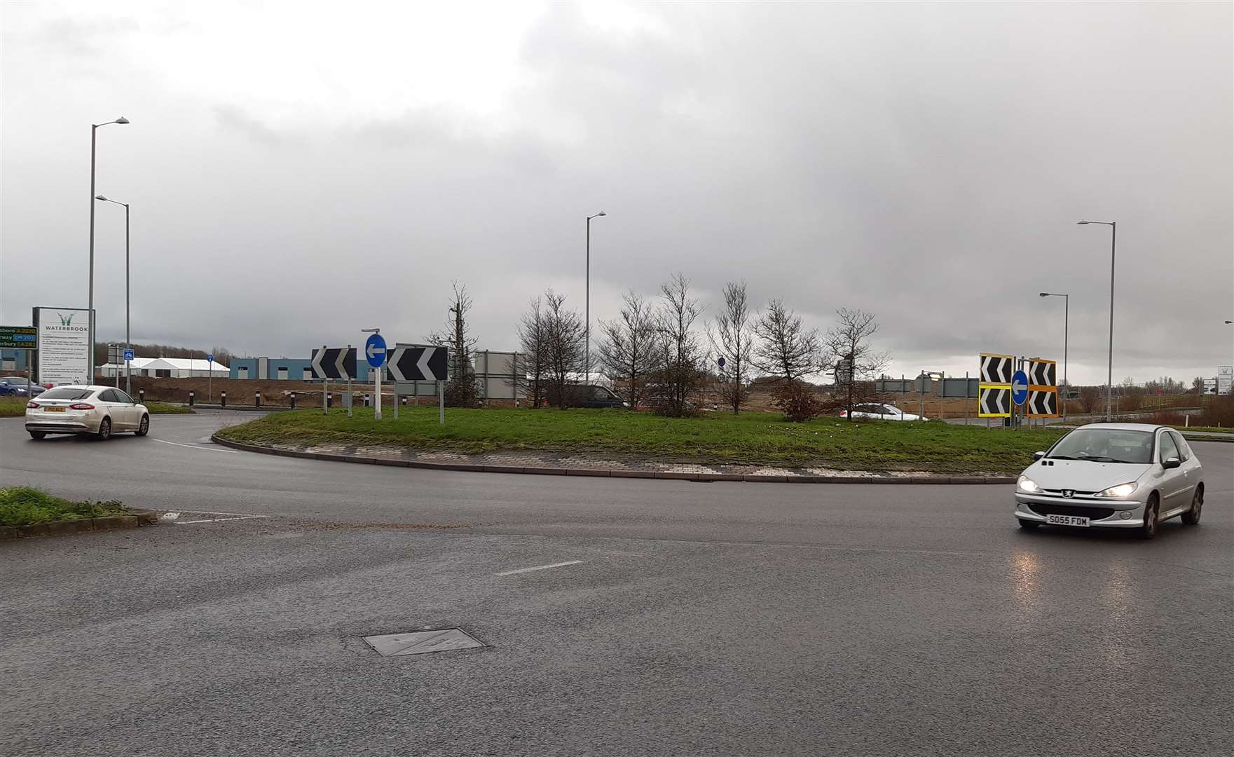 Traffic lights will replace the Orbital Park roundabout on the A2070