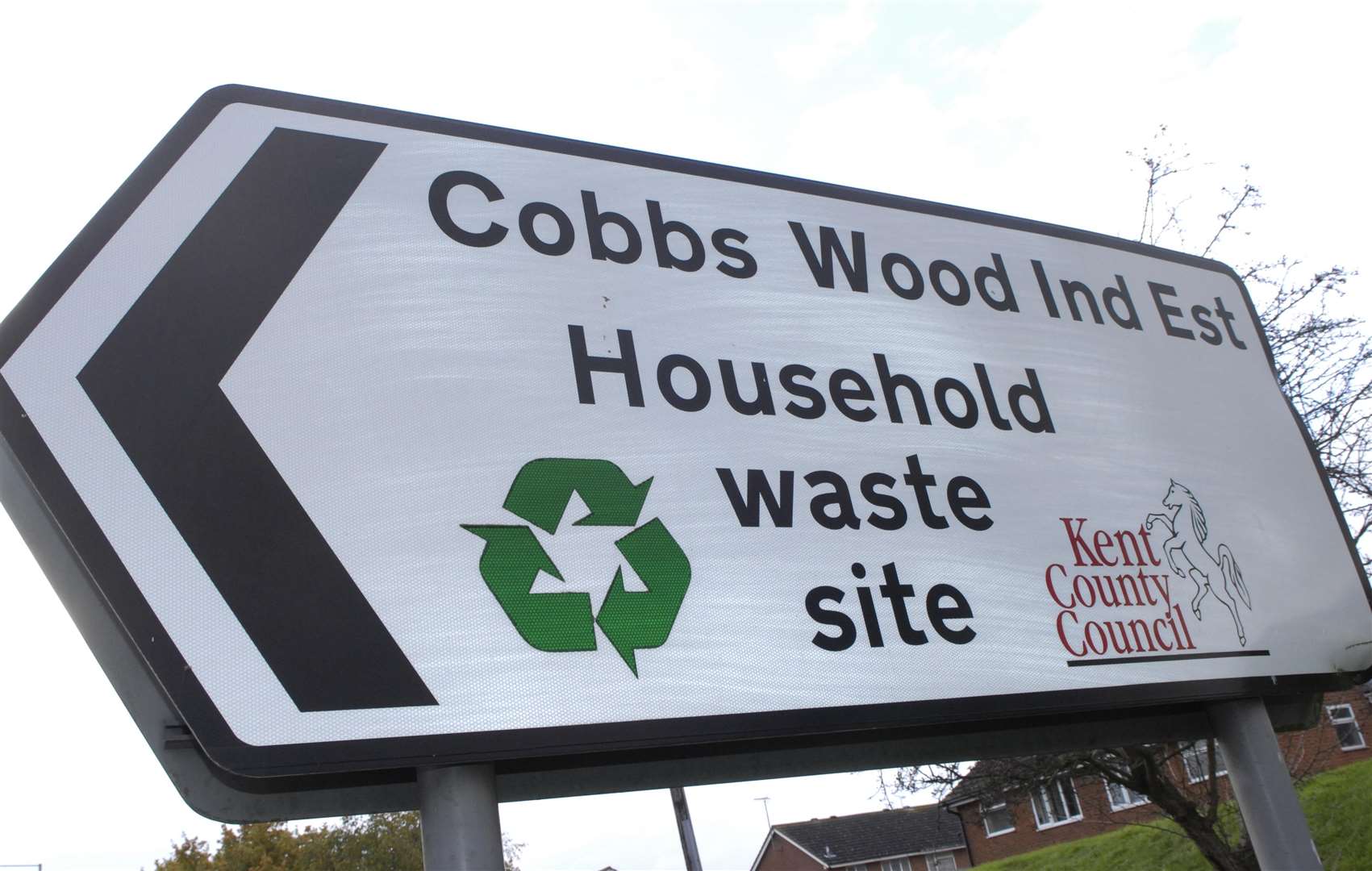 The household waste site in Cobbs Wood Industrial Estate, Ashford