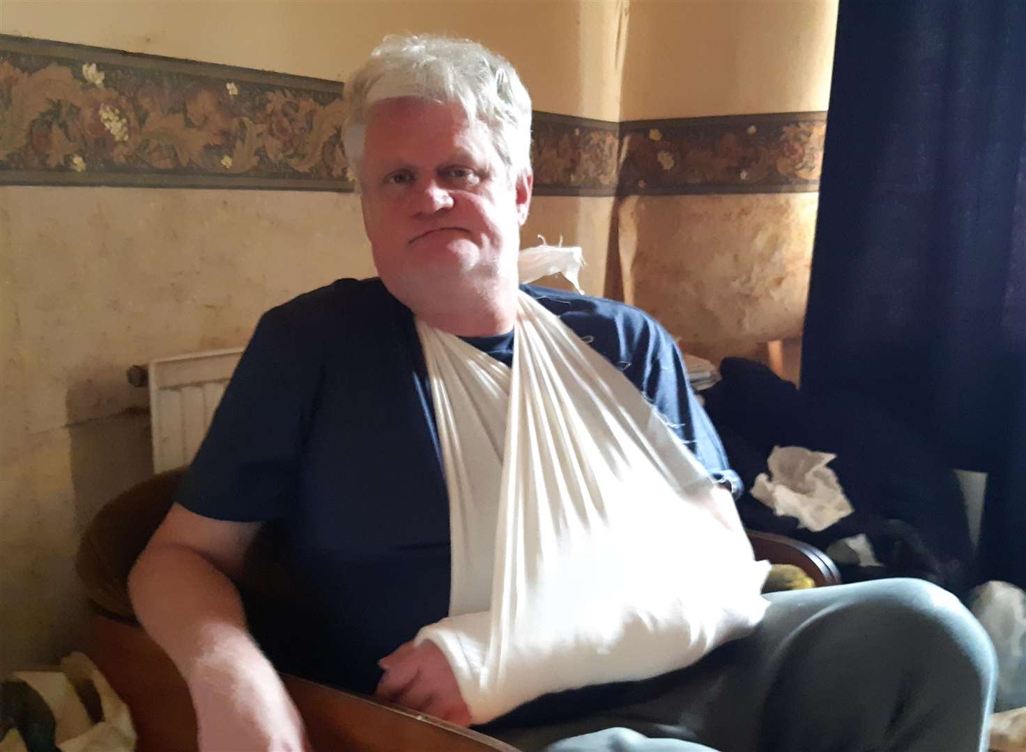 Dover reporter Sam Lennon's arm was broken after he was punched in the back of the head following an incident where police were called in Dover