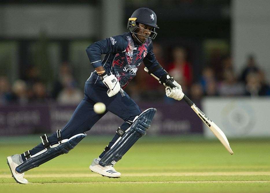 Daniel Bell-Drummond top scored with 64 against Surrey Picture: Ady Kerry