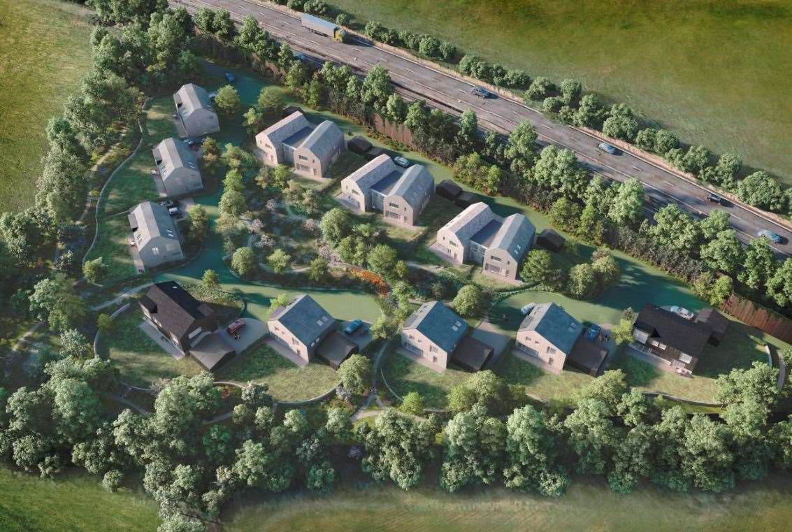 Fourteen homes are being built in Hernhill. Picture: Strutt and Parker