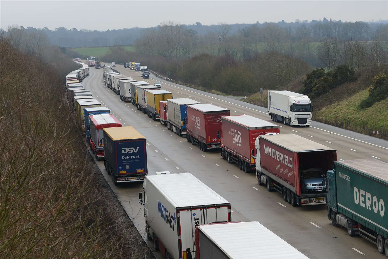 It is hoped a lorry park would mean Operation Stack could become a thing of the past
