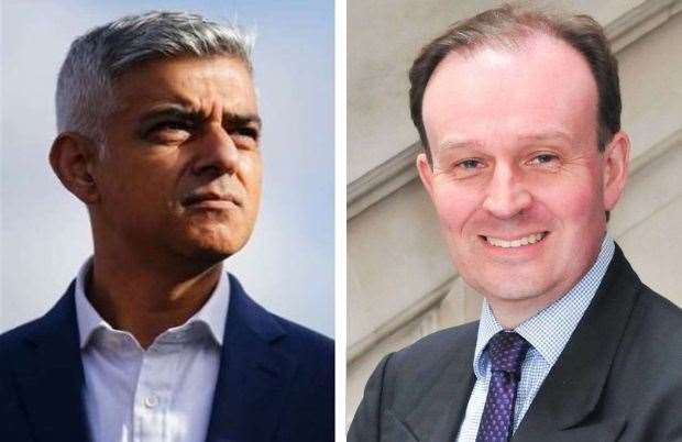 London Mayor Sadiq Khan and KCC leader Roger Gough