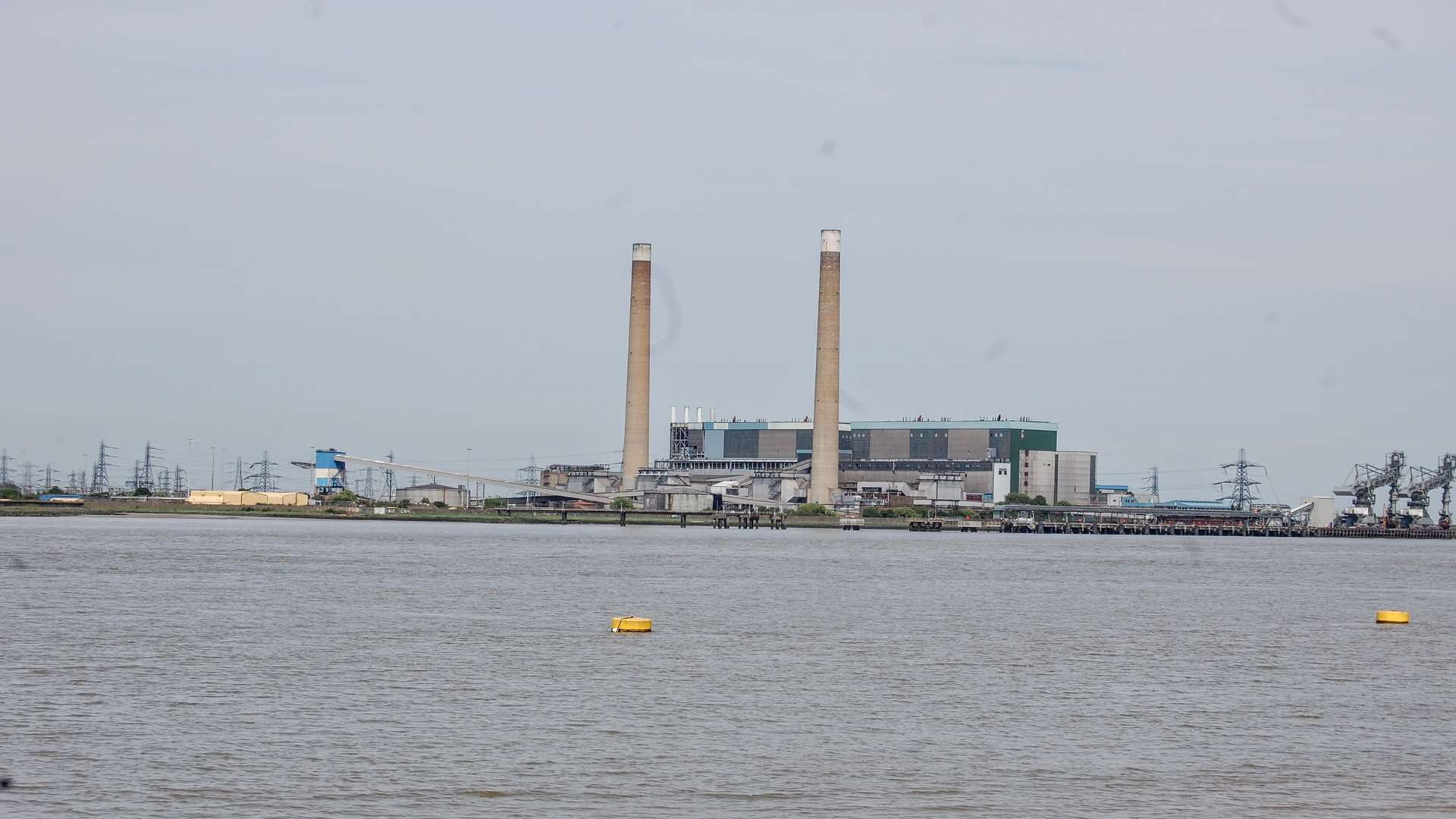 The view of Tilbury Power Station from Gravesend