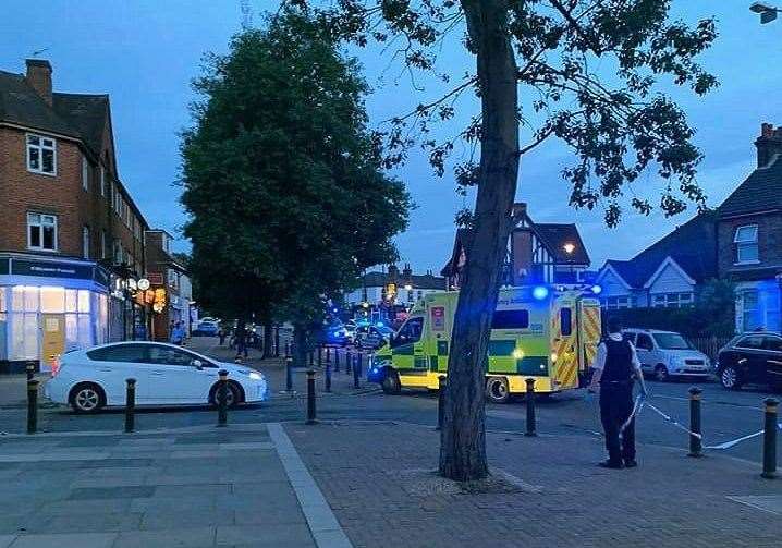 Ambulances at the scene of the incident in Chiselhurst July. Picture: @Kent_999s