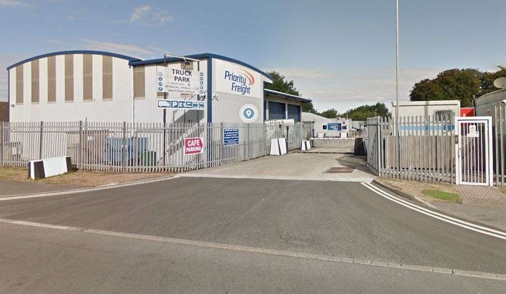 Priority Freight’s Truck Park in Whitfield already hopes to expand for post-Brexit customs clearance but it's not in talks with the DfT. Picture Google Maps