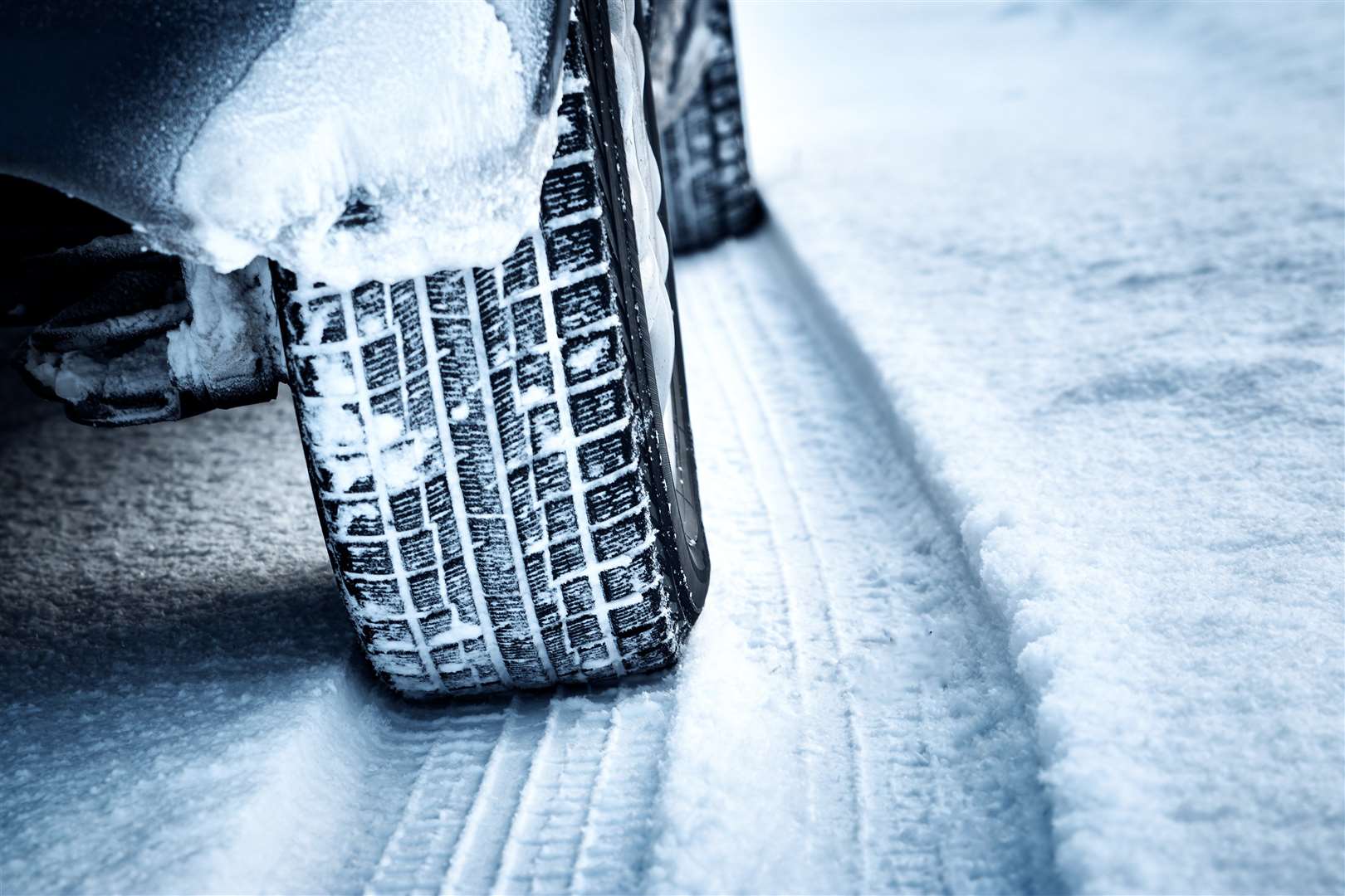 The RAC suggests a deeper tyre tread - well above the legal limit - is safer and more suitable in winter. Picture: iStock.