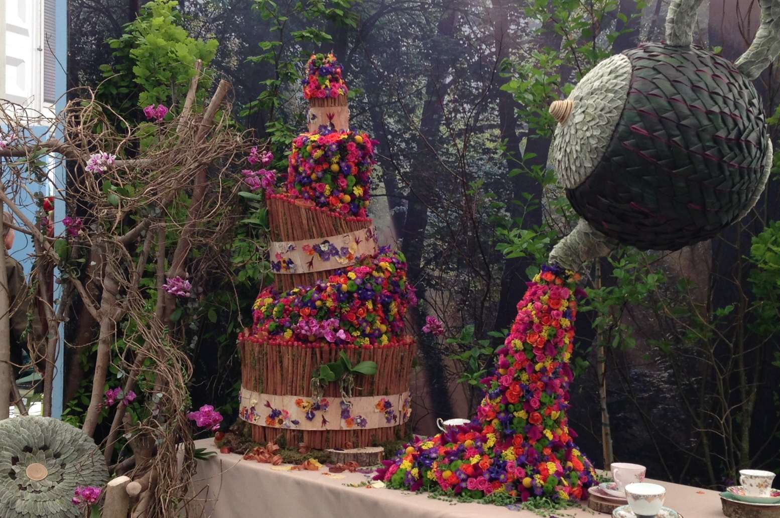 Hadlow College's display at the Chelsea Flower Show