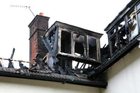 Some of the damage caused by the fire. Picture: David Anthony Hunt