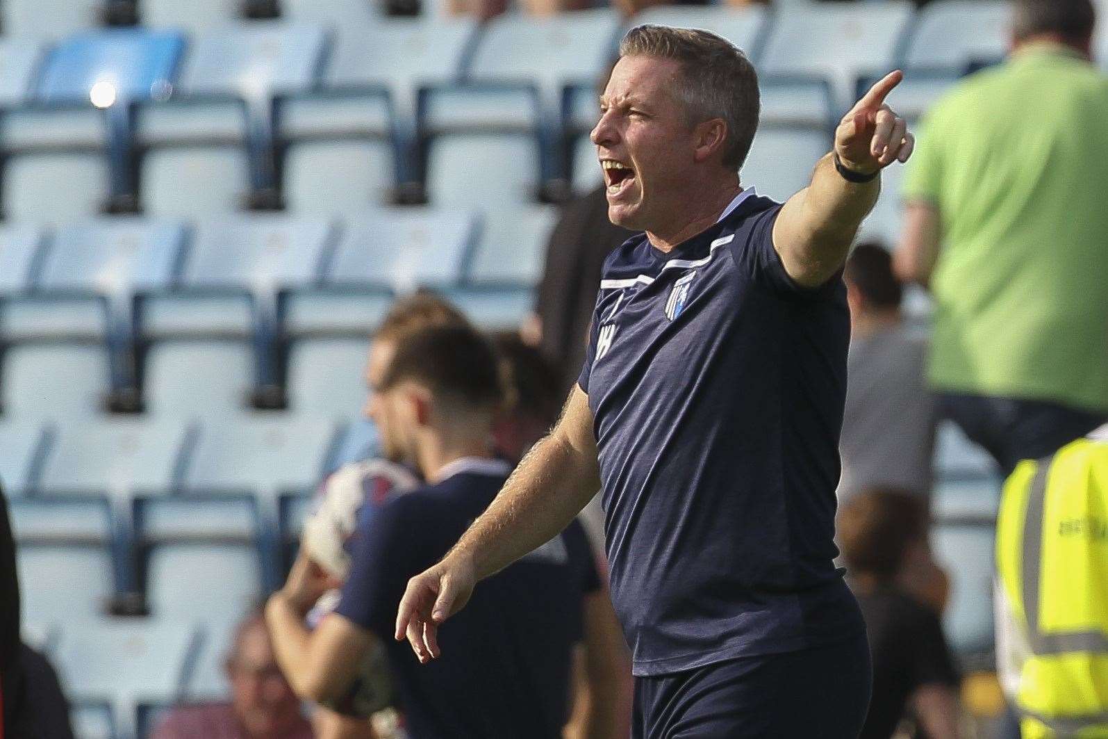 Gillingham manager Neil Harris working hard to get things right Picture: KPI